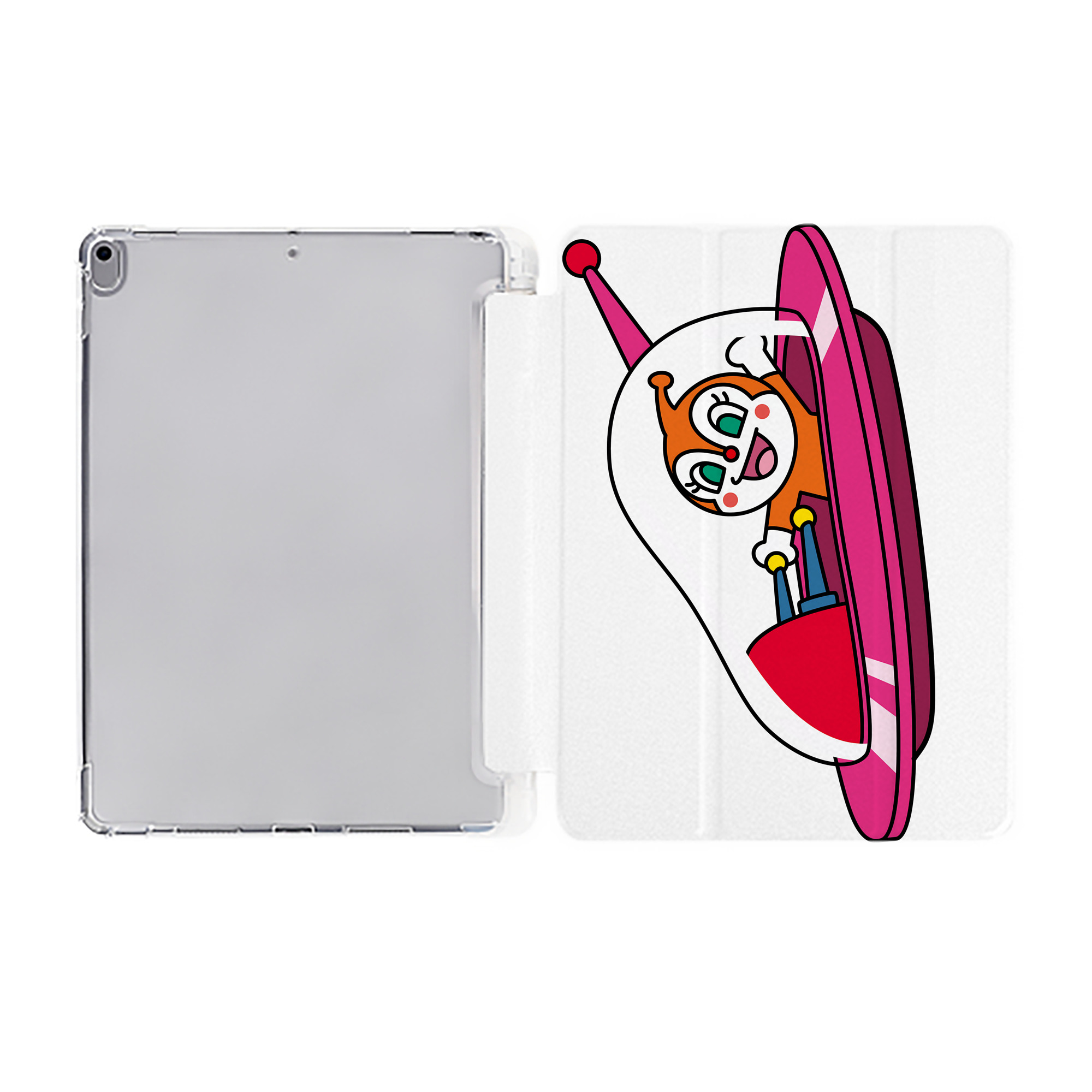 （画像用） アンパンマン Anpanman IPad ケース ペン収納付き 三つ折りスタンド PUレザー×シリコン 対応機種9.5/10.5/10.9インチ